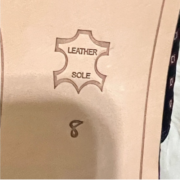 Sam Edelman Theodora Size 8 Navy Patterned Women's Sandals - Picture 7 of 7